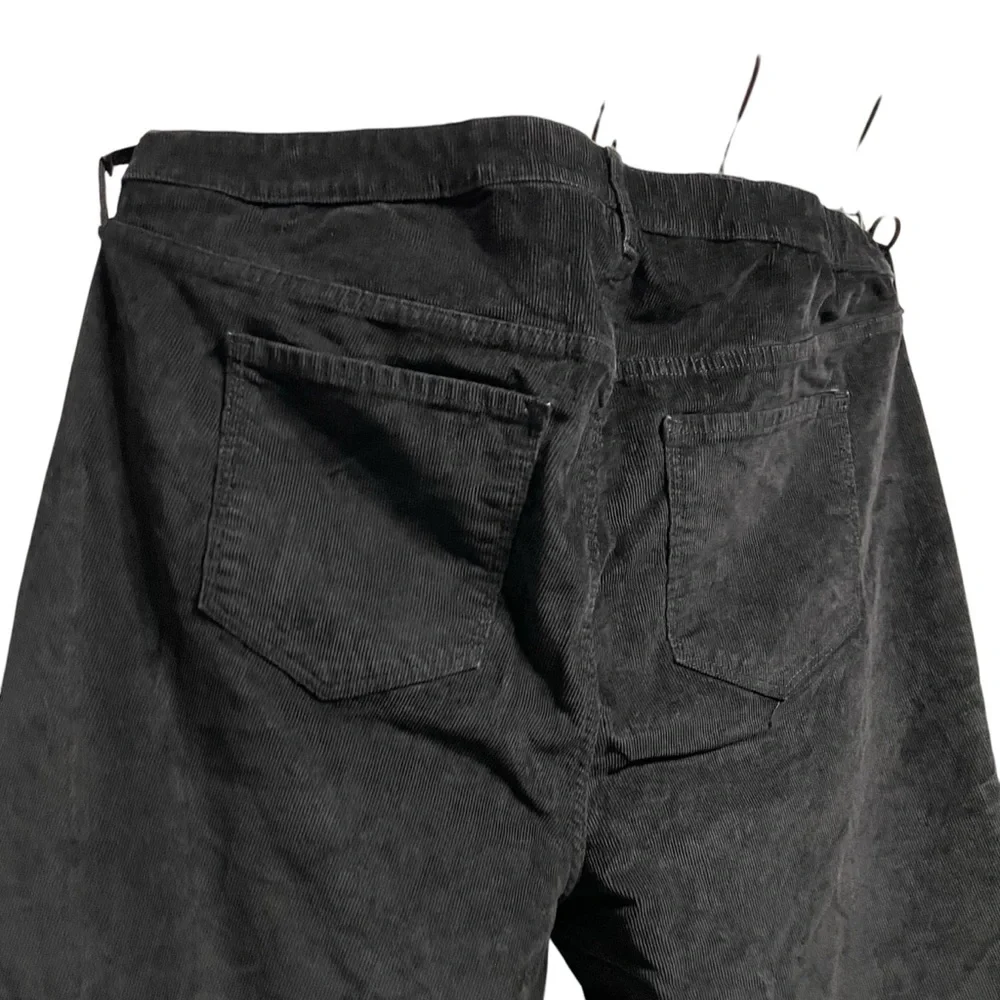 Black Corduroy High Rise Rockstar Super Skinny Pants Plus Size 22 - Picture 4 of 5